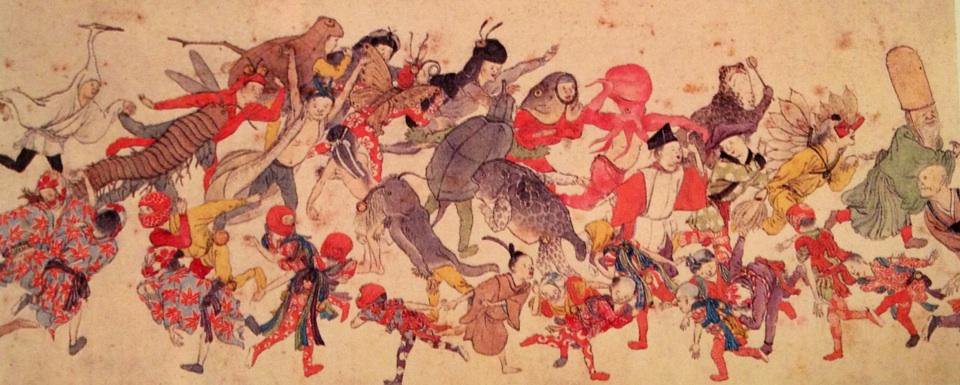 江戸時代の仮装文化を示す図版
